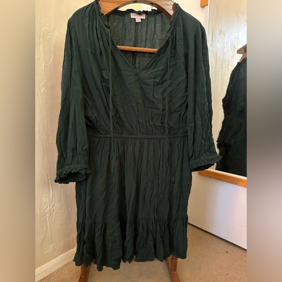 KNOX ROSE Green Flowy Ren Faire Dress XL - Picture 2 of 3